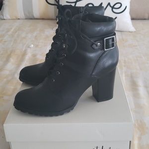 Style & Co Black ankle bootie with heel
